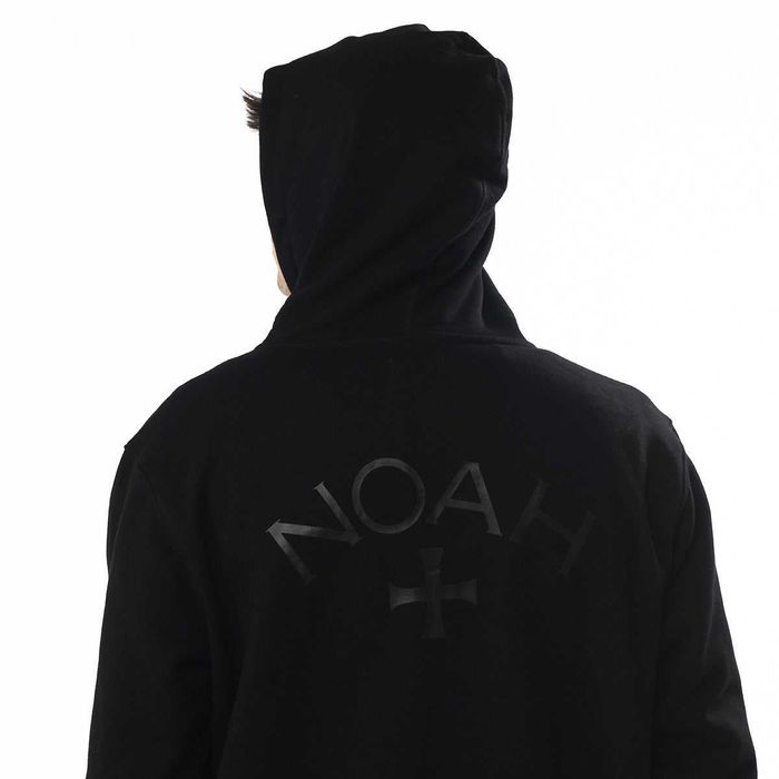 Худі NOAH Back Logo Zip-Up Hoodie Black