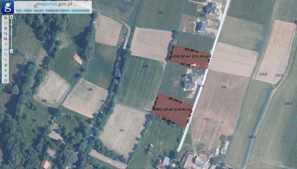 Działka budowlana, widokowa 11km od Nowego Sącza (Wola Kurowska)