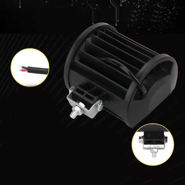 Faróis Auxiliares LED Offroad 20W - Par Spot Quadrados IP67