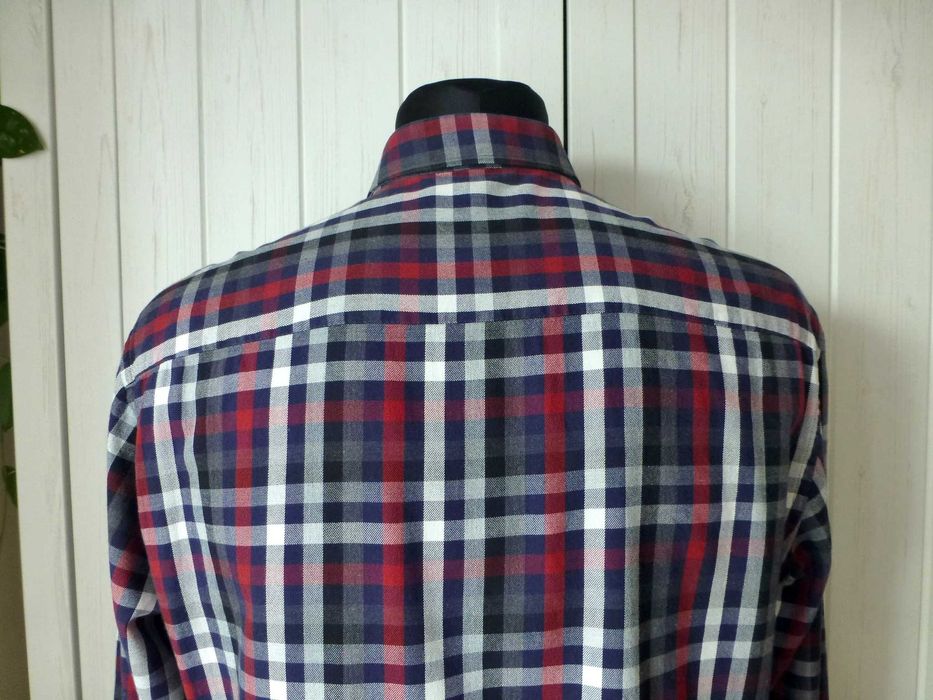 Bosweel męska dżinsowa koszula w kratę M