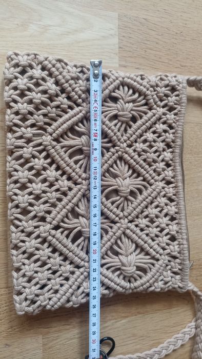 Torebka makrama, torebka sznurek, torebka pleciona