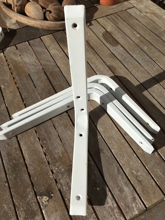 Suporte Metalico Branco Prateleira - Novo