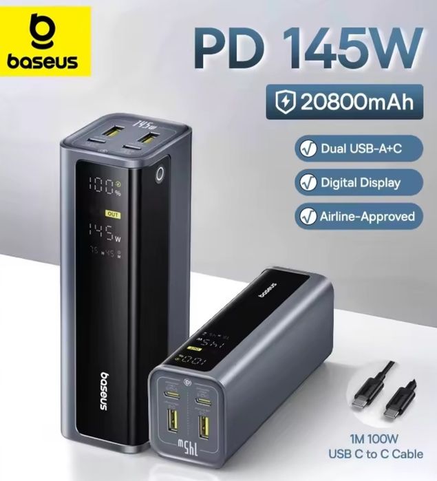 Baseus EnerGeek GP12 145W 20800mAh павербанк