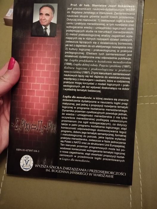 Logika dla menadżerów, Sokołowski