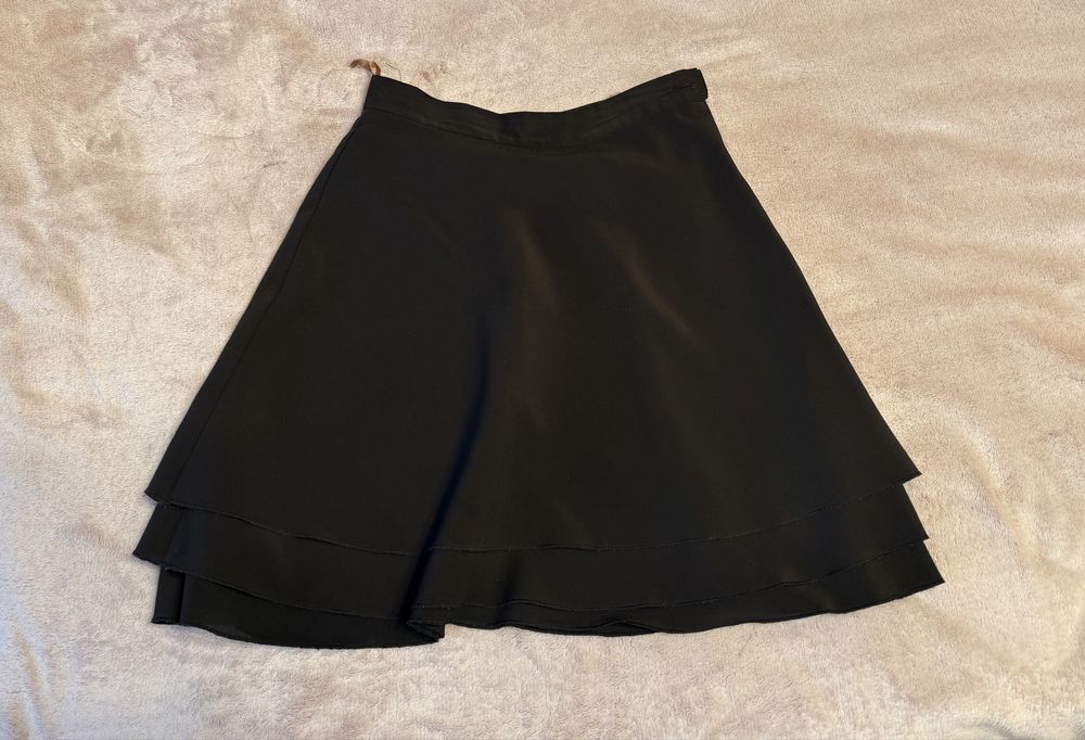 Шифонова міні-спідниця must have, чорна xxs-xs