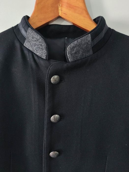 Піджак-шинель Чоловічий піджак Zara Man, чорний, комір-стійка