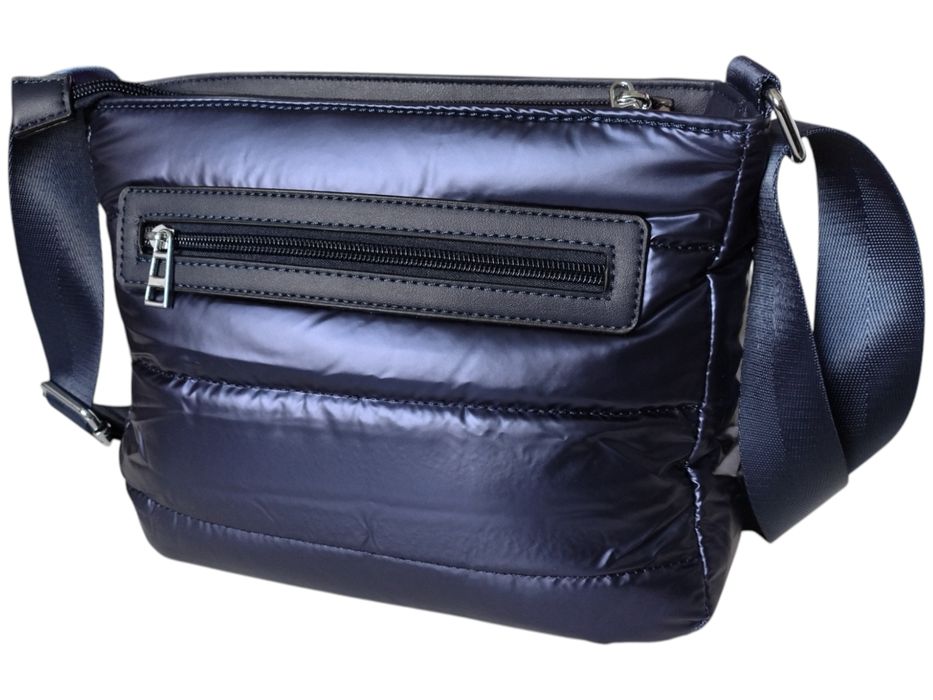 Miejska Mała Pikowana Torebka Damska Na Ramię Kolor Niebieski