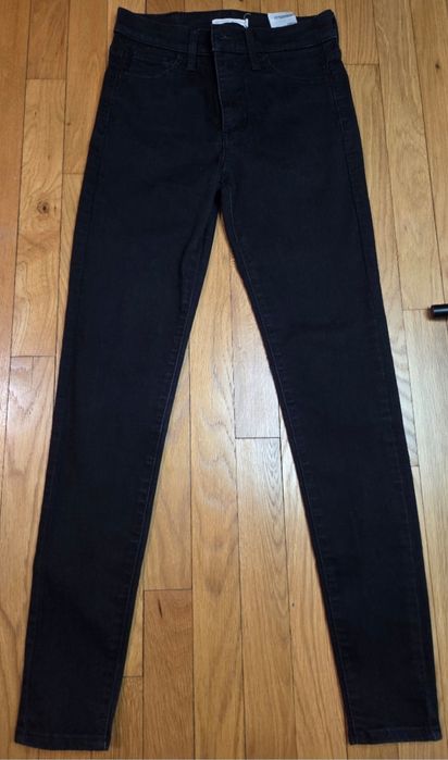 Levi's 720 High Rise Super Skinny | Rozmiar 26 | Czarne Wysoki Stan