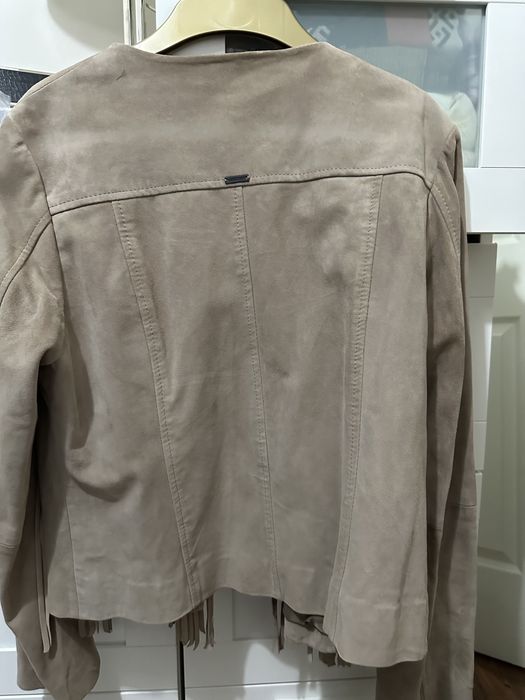 Sliczna marynarka AVIATRIX skora zamszowa.Nowa