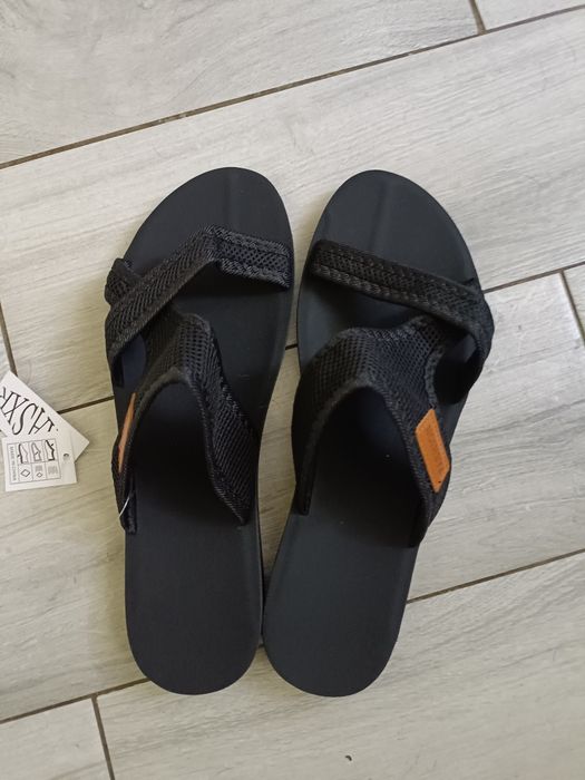 Czarne nowe klapki r 41,5 lato buty damskie