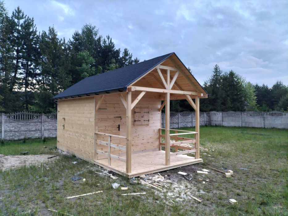Altanka, domek narzędziowy, drewutnia