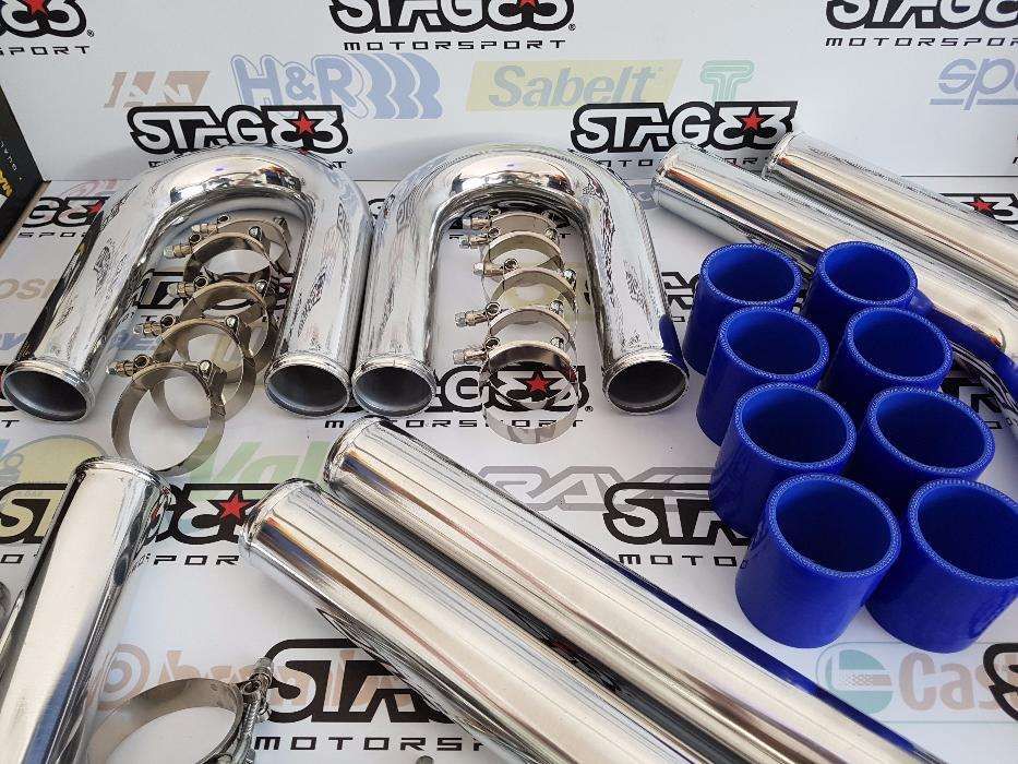 Kit Tubagem Alumínio IC intercooler 57mm 63mm silicone vag s3 bmw e36