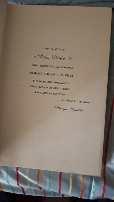 O peregrino de branco papa Paulo VI Fátima