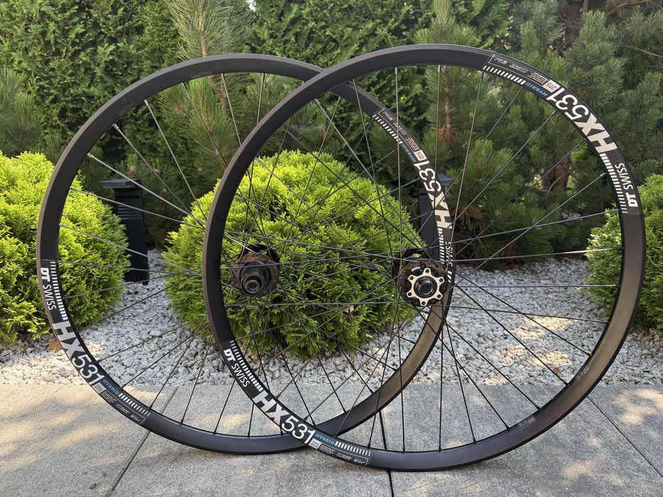 Koła DT  swiss Hx 531 27,5 enduro ebike elektryk  584x30 mm 32h Is piasty lozyska maszynowe.