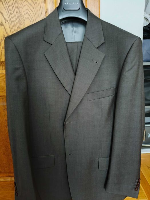 Elegancki garnitur brązowy Vistula z wełny 120 176/108/94