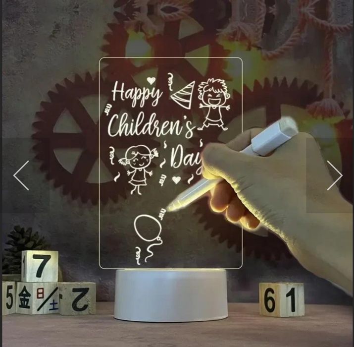 Светильник, ночник, доска для заметок с подсветкой 12,5*17,5