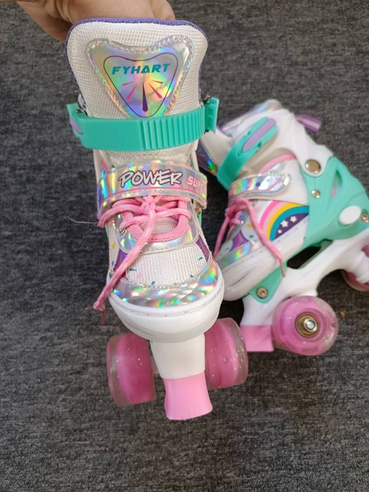 Ролики для дівчинки 4 колеса 31-34 Power