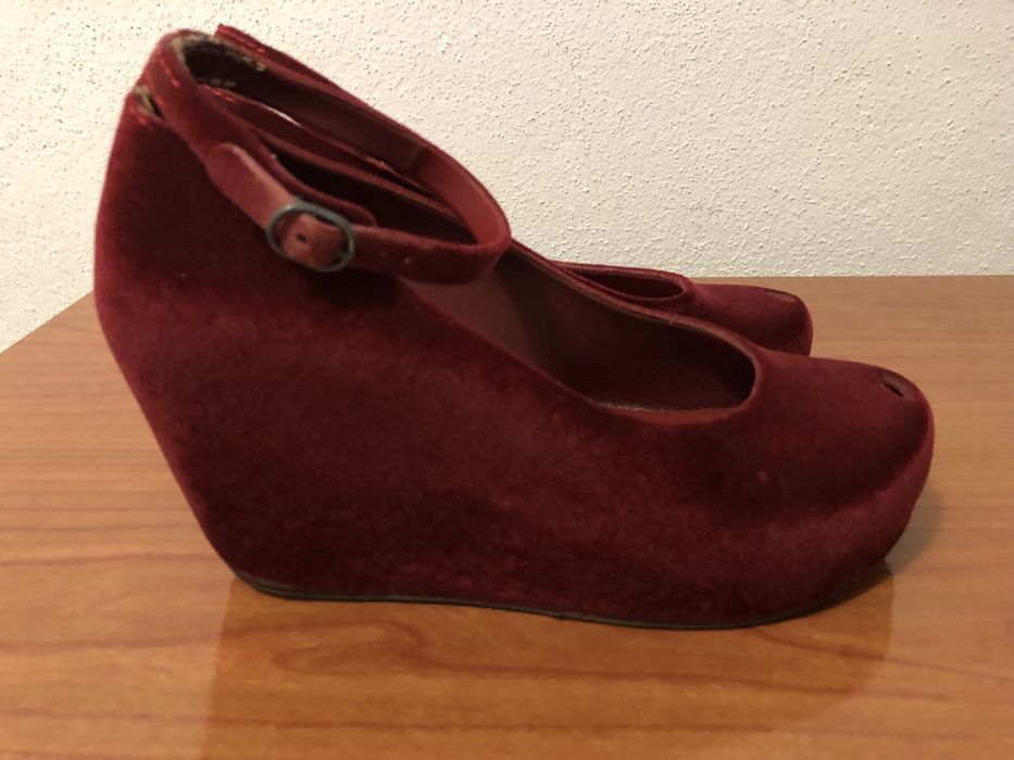 Melissa Bordeaux Shoes - Size 36