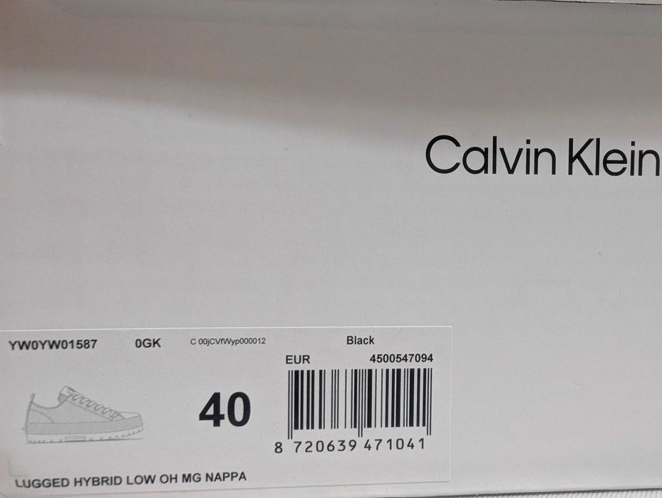 Nowe damskie skórzane buty calvin klein rozmiar 40