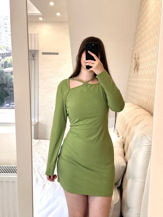 Primark жіноча сукня сексуальна міні салатова женское красивое платье