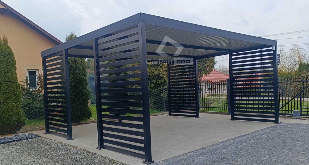 CarPort PREMIUM - wiata samochodowa 5x5 - antracyt  CP113