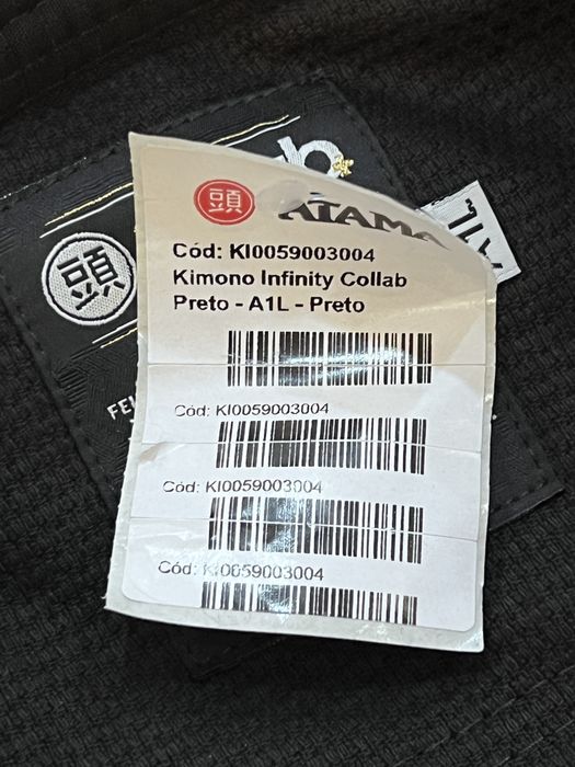 Kimono Atama Infinity Collab - Preto - Tam. A1L (Novo)