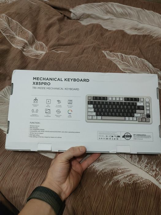 Top Игровая клавиатура Attack shark X85 PRO, RGB,4000mah,75%,hot-swap#