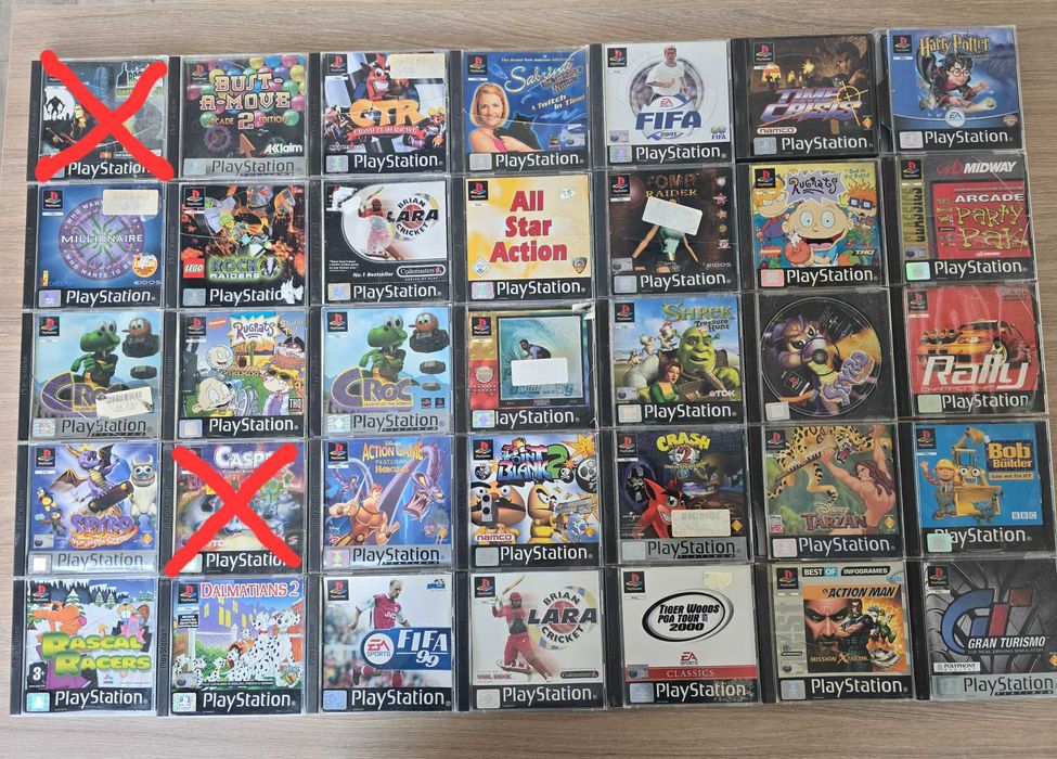 Zestaw 33 gier na Ps1