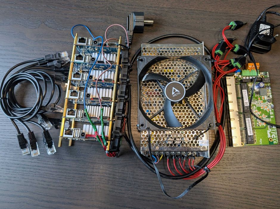 Klaster 6x Odroid XU4 48 rdzeni/12 GB RAM – Raspberry Pi 4 Alternatywa ...