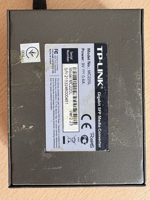 Медіаконвертер TP-LINK MC220L