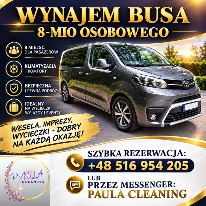 Wynajem busa 8 osobowego