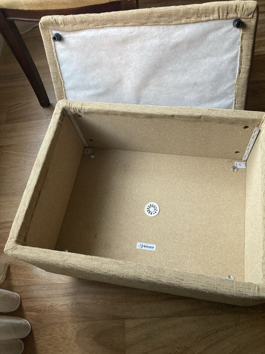Pufe do ikea com arrumação