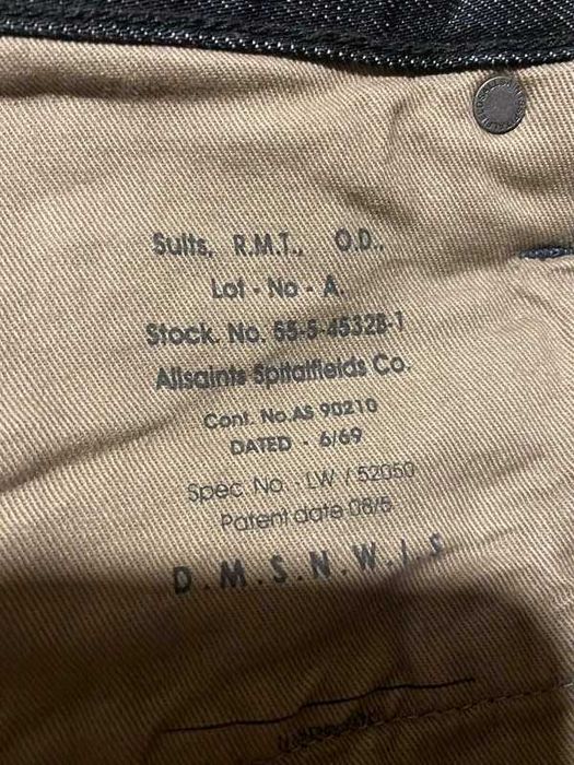 Spodnie męskie jeansy Allsaints spitalfields czarny S M 28 men