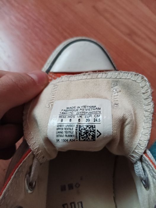 Продам оранжеві кеди Converse Chuck Taylor All-Star.
размер 39/24.5 см