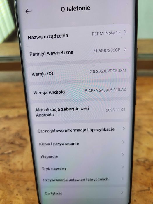 252/26 Xiaomi Redmi Note 15 8GB/256GB NOWY!!