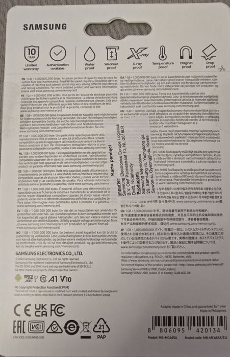 Sprzedam karte pamięci Samsung 64GB