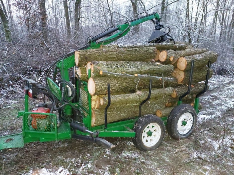 Przyczepa leśna hds do zrywki drewna