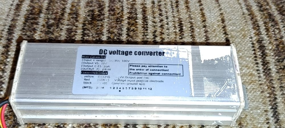 Sprzedam conwerter z 36 v na 12 v
