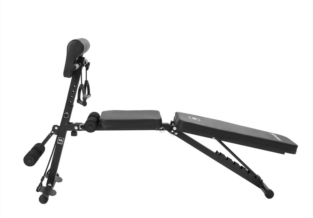 Ławka treningowa regulowana płaska skos modlitewnik prasa do nóg GD