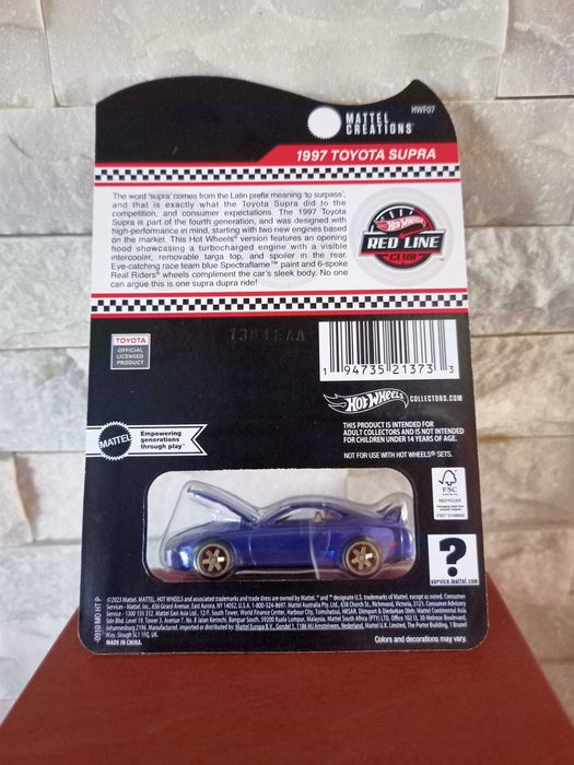 ミニカー HOT WHEELS 1997 TOYOTA SUPRA Hot Wheels Kultowe auta '82 TOYOTA SUPRA / HRV97 - Hot