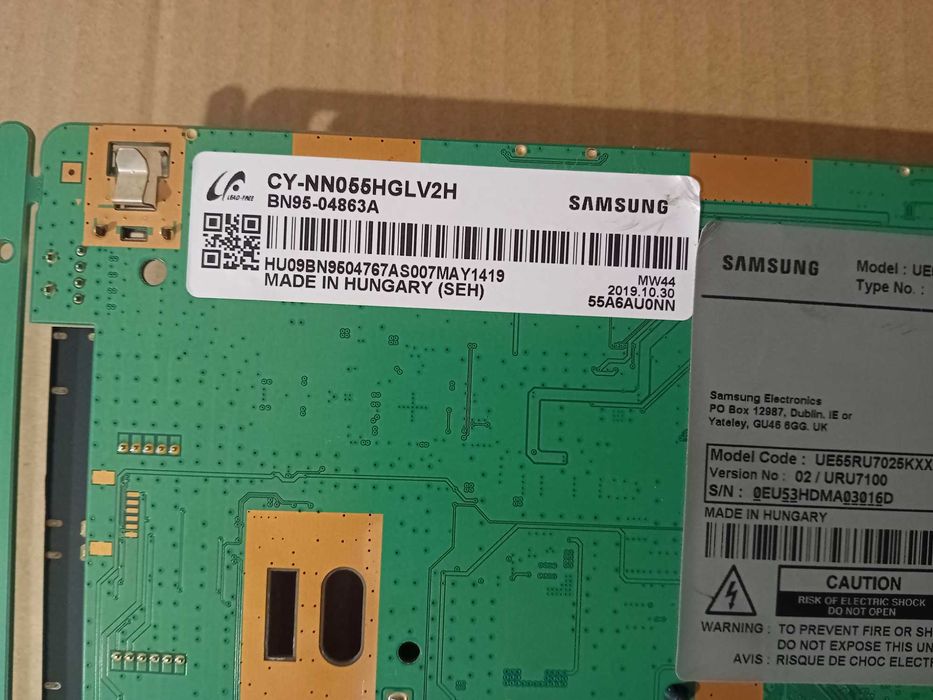 placa  para tv Samsung eu55ru7025k
