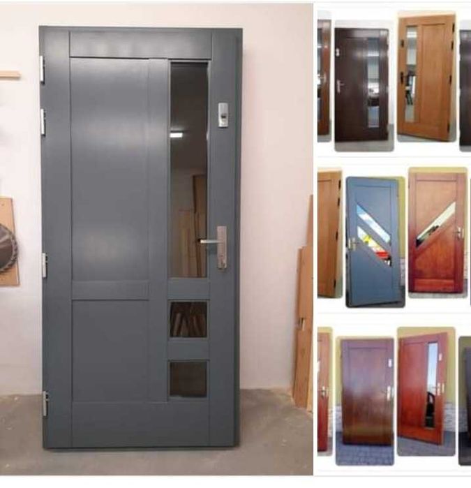 Drzwi  zewnetrzne i wewnętrzne z litego drewna