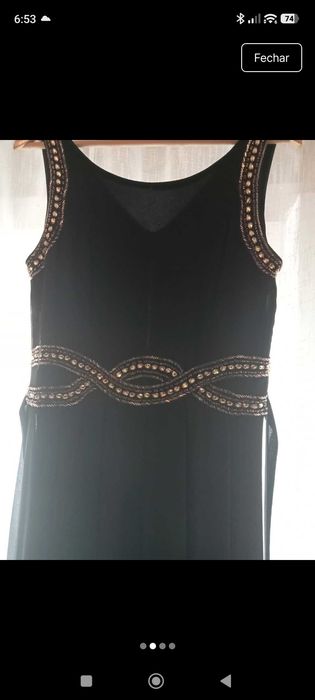 Vestido comprido de mulher
