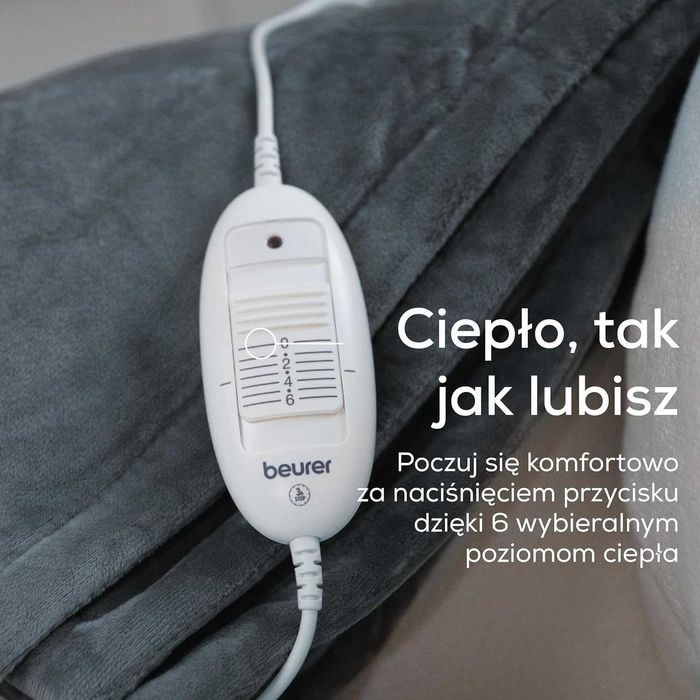Elektryczny Koc Grzewczy  Beurer HD 75 Regulacja temperatury 130x180cm