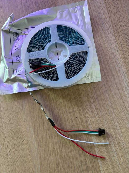 Taśma LED WS2812B 5m 60 LED/m IP30 adresowalna Arduino ESP32