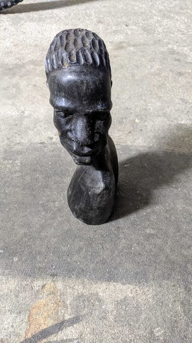 Escultura Miniatura Artesanato Angola Homem | Envio grátis*