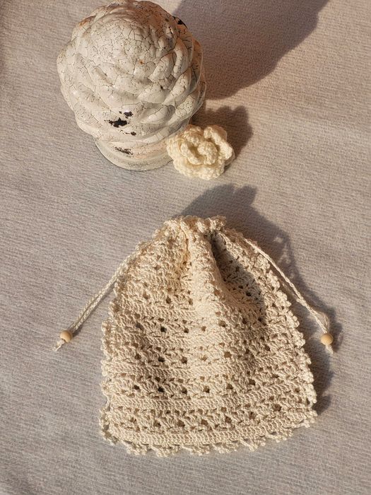 Torebka w stylu boho, robiona ręcznie,  dla dziewczynki, do komunii