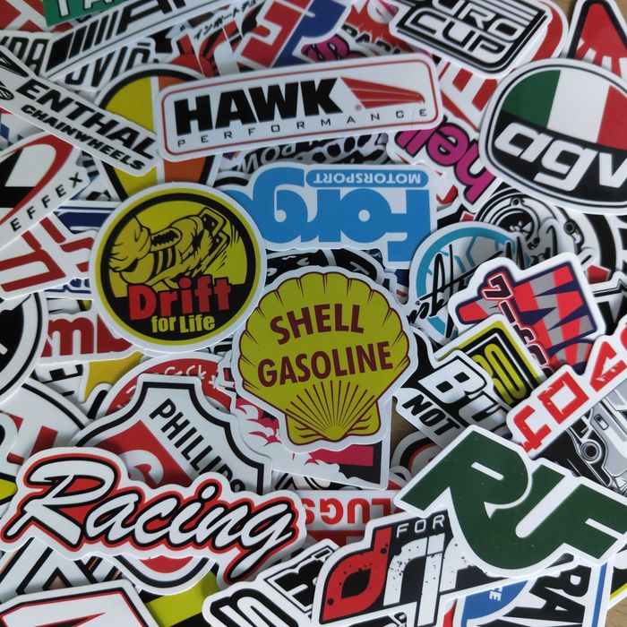 100 Autocolantes Motas Motard Drift