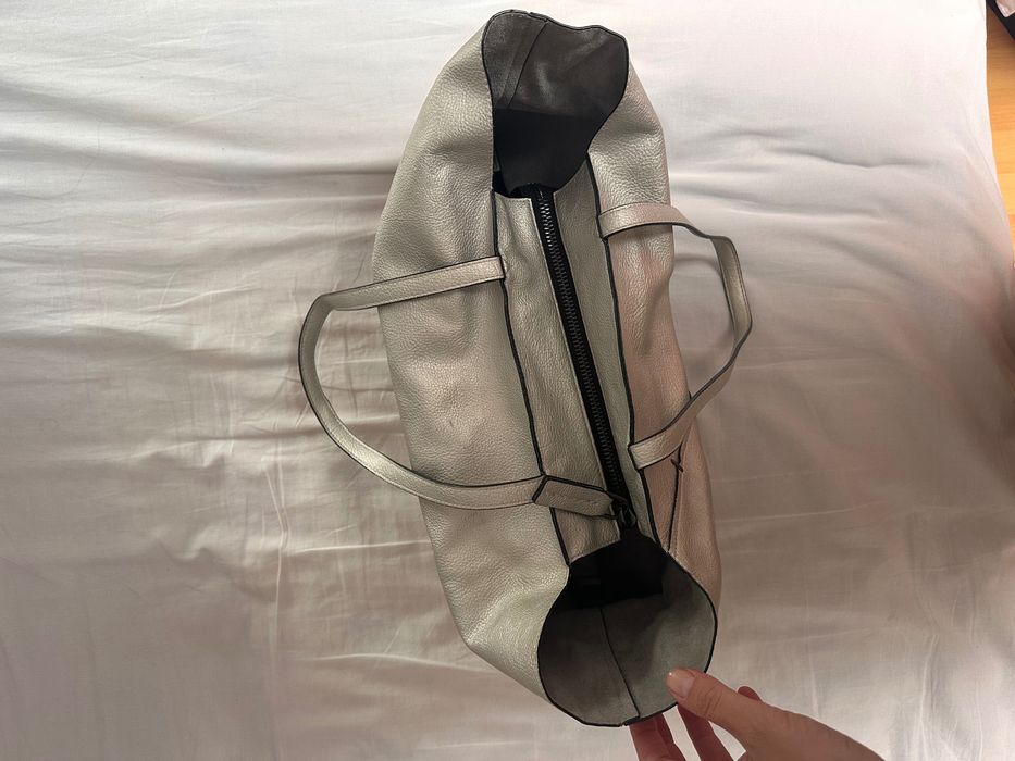 Torebka/ shopper bag Calvin Klein srebrna