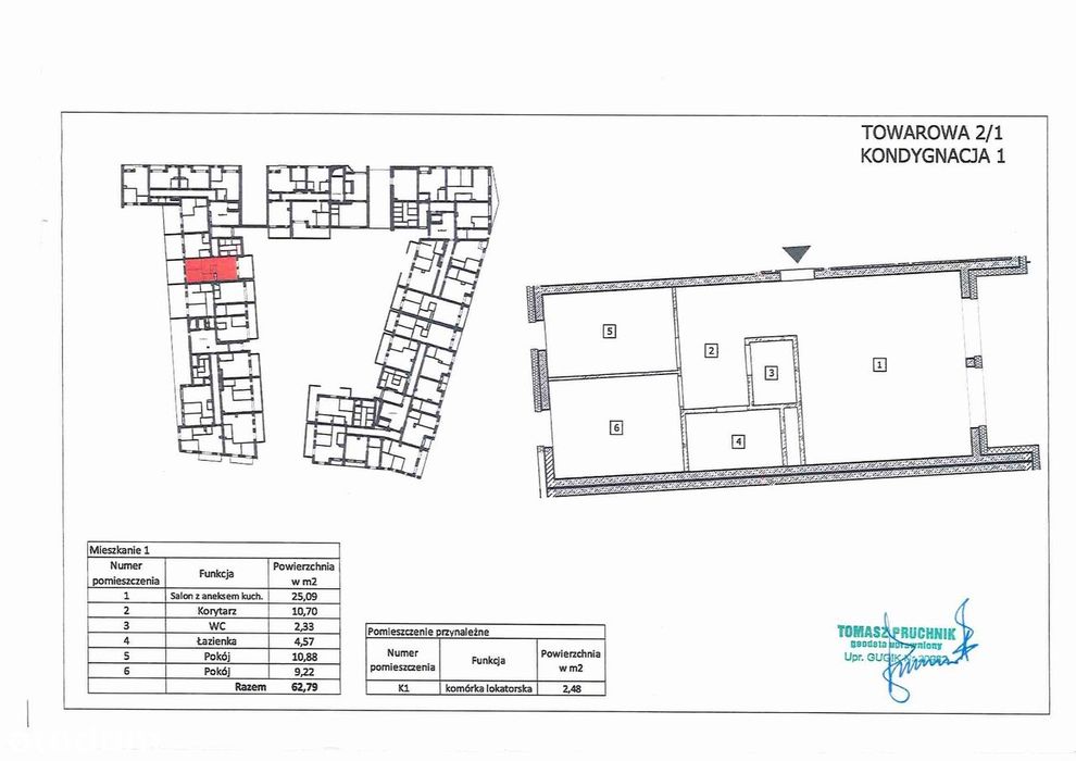 3-pokojowe mieszkanie 62m2 Bez Prowizji